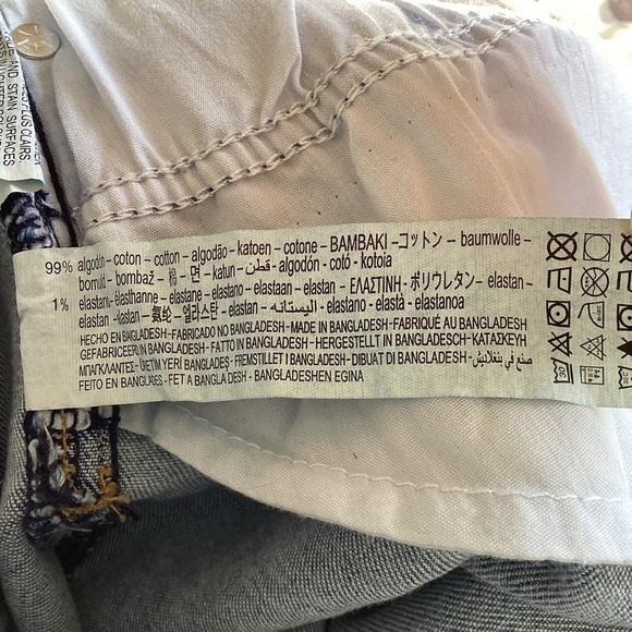 Zara NWT high Rise Flare ankle Stretchy blue Jeans Size 8 - Picture 8 of 8